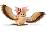 Schleich - Fairy In Flight On Glam-Owl - Modern Brands Australia