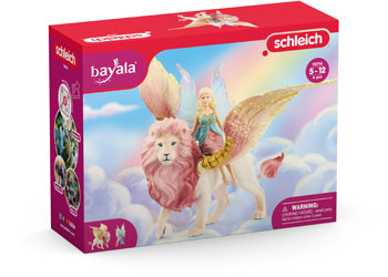 Schleich - Fairy In Flight On Winged Lion - Modern Brands Australia