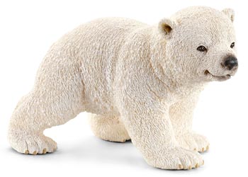 Schleich - Polar Bear Cub Walking - Modern Brands Australia
