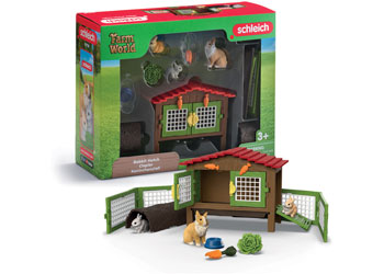 Schleich - Rabbit hutch 2025 Release - Modern Brands Australia