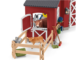 Schleich - Red Barn with Animals & Accessories - Modern Brands Australia