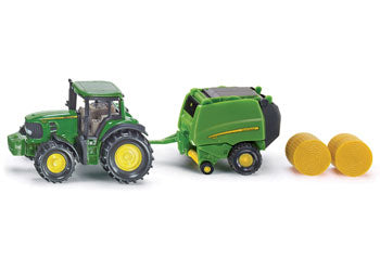 Siku - John Deere Tractor with Round Baler - Modern Brands Australia