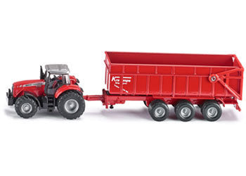 Siku - Massey Fergson Tractor w Trailer 1:87 - Modern Brands Australia