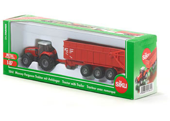 Siku - Massey Fergson Tractor w Trailer 1:87 - Modern Brands Australia