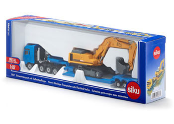 Siku - MAN,Liebherr  Haulage Transporter with Trailer - 1:87 Scale - Modern Brands Australia