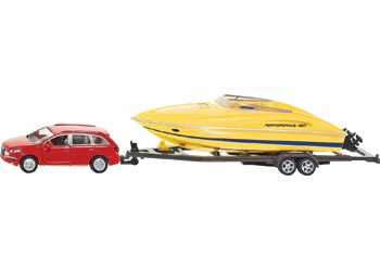 Siku - Toyota Car with Motorboat - 1:55 Scale - Modern Brands Australia