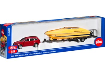 Siku - Toyota Car with Motorboat - 1:55 Scale - Modern Brands Australia