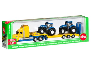 Siku - Truck with 2 New Holland Tractors 1:87 - Modern Brands Australia