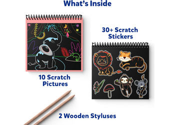 Skillm - Magical Scratch Art Amazing Animals - Modern Brands Australia