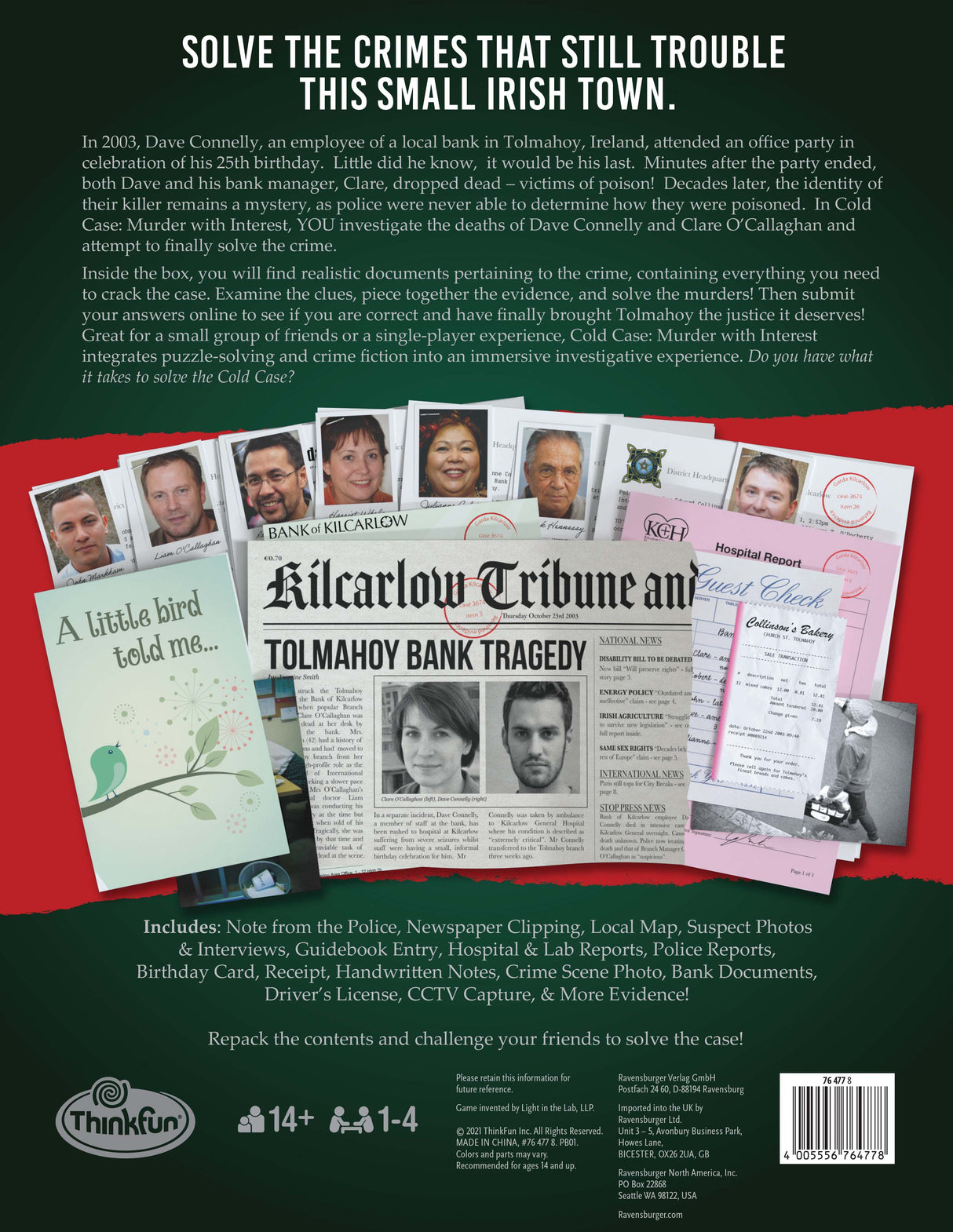 ThinkFun Cold Case: Murder with Interest - Modern Brands Australia