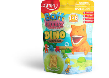 Zimpli Kids - Baff Bombz Dino Surprise - Modern Brands Australia